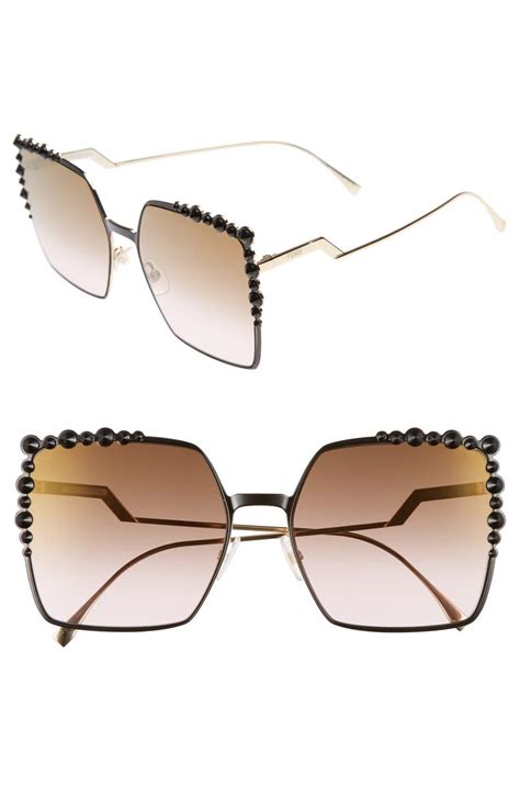 fendi square sunglasses model|fendi sunglasses nordstrom.